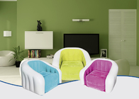 Cadeira inflável colorida de surpresa do sofá que reune PVC exterior inflável 74X74X64Cm da mobília fornecedor