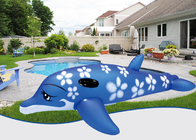 Brinquedo inflado colorido da associação do projeto do golfinho do vagabundo inflável exterior do bebê da natação do PVC do costume o grande relaxa a cama de ar fornecedor