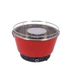 Grade vermelha exterior portátil do ASSADO do carvão vegetal do aço do metal de 35X24.5CM com ventilação ajustável fornecedor