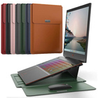 Modern Luxury Slim Design Multifuncional PU Laptop Sacos de Manga Para 13' Notebook Velcro fechamento fornecedor