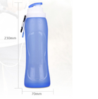 Garrafa dobrável azul dos esportes do silicone das garrafas de água 500ML do exercício fornecedor