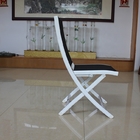 PVC dobrável branco europeu Mesh Back Aluminum Frame da cadeira de sala de estar da praia fornecedor
