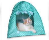 Poliéster colorido de pouco peso Cat Tent Cute Pet Supplies impermeável 43x43x41cm fornecedor