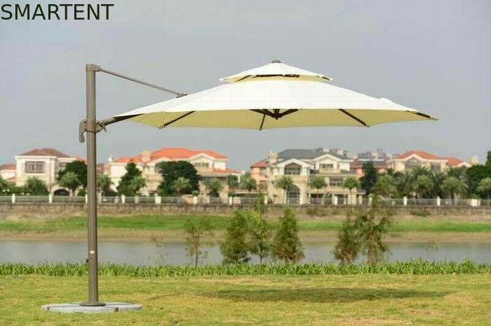 base do granito do guarda-chuva 3.5M Cantilever Parasol Heavy do para-sol da praia do poliéster 250g fornecedor