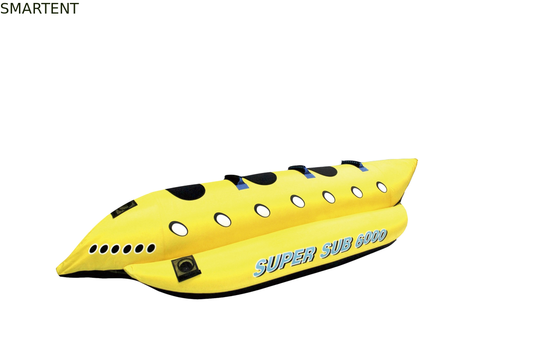Tubos rebocadores secundários super amarelos da pessoa do PVC do esporte 3 para a mobília exterior inflável do esporte de barco fornecedor
