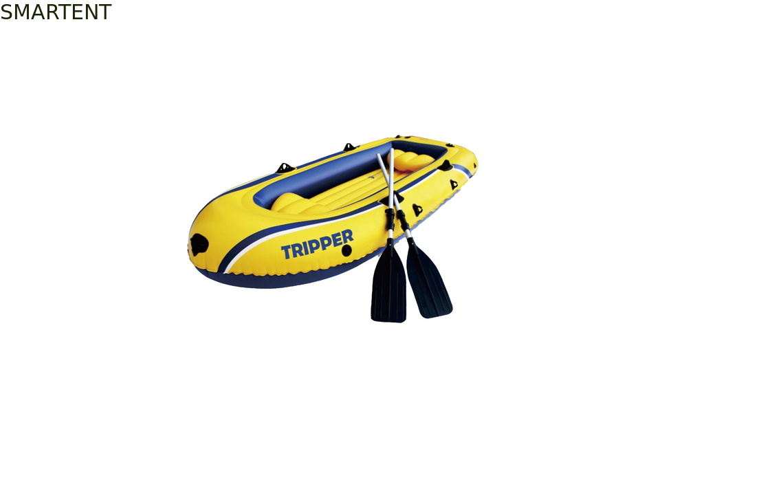 Barco inflável do PVC do excursionista amarelo da praia, barcos infláveis do reforço para o esporte de água fornecedor