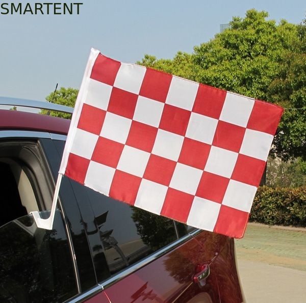 Demonstre copo da sução das bandeiras 12x18inch das bandeiras do poliéster das bandeiras da auto competência o auto fornecedor