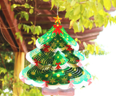 Carrilhões de vento de gerencio da árvore de Natal do girador 3D do vento do metal da largura 27cm fornecedor