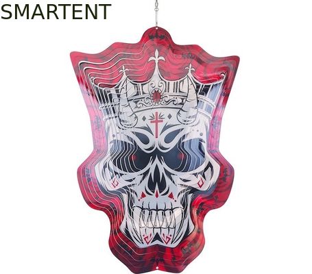 Comprar Ornamento de suspensão do metal da rotação de Rose Metal Wind Spinner 3D do conde de Dia das Bruxas Fabricação em linha