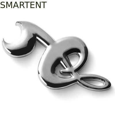 Comprar As notas ligas de zinco de chapeamento de prata da música do abridor de garrafa 73*40mm do metal projetam Fabricação em linha