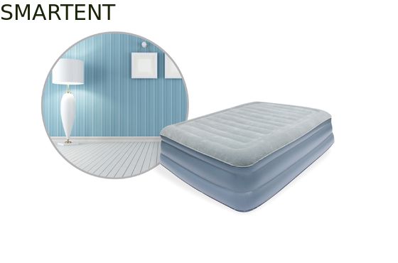 Comprar Claro - a rainha inflável do colchão de ar do tamanho gêmeo de luxe azul faz sob medida a mobília exterior inflável Fabricação em linha