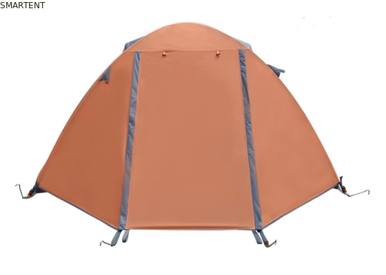Fácil de montar Tendas de acampamento ao ar livre 210*180*130CM Laranja 190T Poliéster PU2000MM Tenda de pólo de alumínio fornecedor