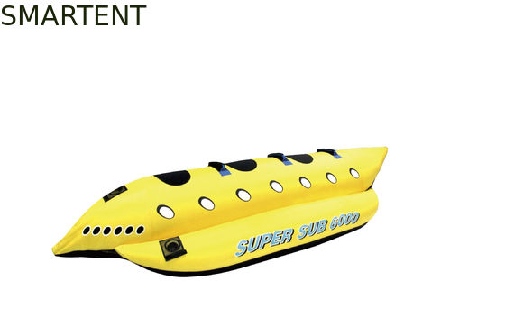 Comprar Tubos rebocadores secundários super amarelos da pessoa do PVC do esporte 3 para a mobília exterior inflável do esporte de barco Fabricação em linha