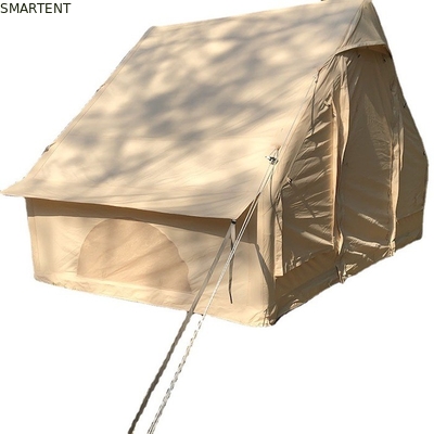 Tendas de acampamento ao ar livre Tenda inflável à prova de chuva de algodão bege espessado para acampamento em família e aventuras ao ar livre fornecedor