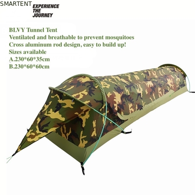 230*60*35CM Tendas de acampamento ao ar livre Tenda de túnel de camuflagem portátil para 1-2 pessoas Impermeável e fácil de transportar fornecedor