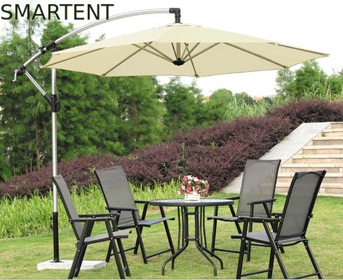 Comprar Grande guarda-chuva 300cm lateral de prata do pátio da montagem do guarda-chuva 270cm do para-sol da praia Fabricação em linha
