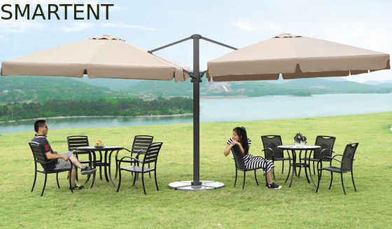 comprar Parasol frente e verso 2.5X2.5m do modilhão de Roman Beach Sunshade Umbrella Large Fabricação em linha