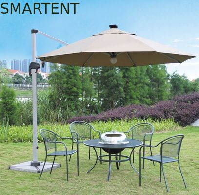 Comprar Parasol de controle remoto do guarda-chuva 150cm dobro de alumínio do para-sol da praia do guarda-chuva do pátio Fabricação em linha