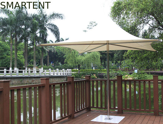 Comprar Guarda-chuva montado do modilhão do guarda-chuva do para-sol da praia do ferro plataforma baixa de aço inoxidável Fabricação em linha