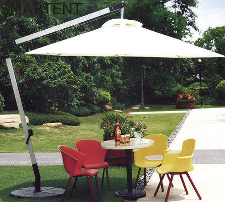Comprar guarda-chuva deslocado redondo do guarda-chuva de 2.5M Beige Double Patio base de gerencio de 360 graus Fabricação em linha