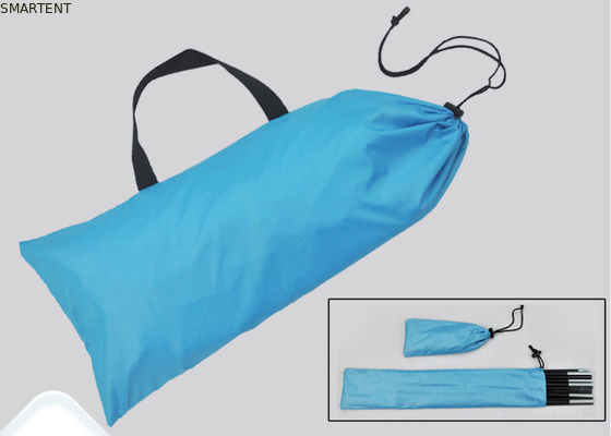 Blue Silver Coated 4-Person 210*210*130CM Polyester Beach Awning Tendas de acampamento ao ar livre com proteção UV à prova de água fornecedor