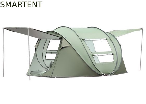 Comprar Tenda de acampamento com tela panorâmica transpirável verde 190T PU revestida de poliéster para atividades ao ar livre Fabricação em linha