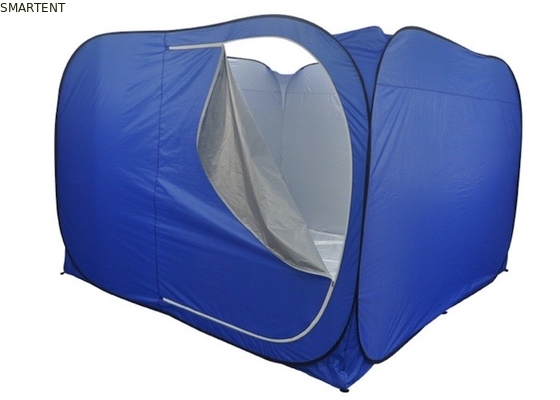 Tendas de acampamento ao ar livre 300*300*200CM Abrir rápido Automático de prata revestida 190T Poliéster azul Pop Up Relief Tents fornecedor