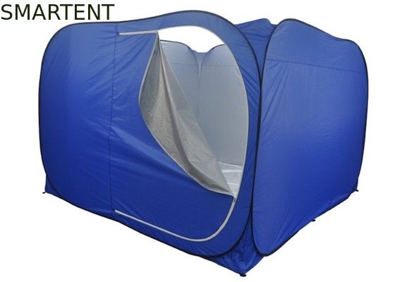 Comprar Tendas de acampamento ao ar livre 300*300*200CM Abrir rápido Automático de prata revestida 190T Poliéster azul Pop Up Relief Tents Fabricação em linha