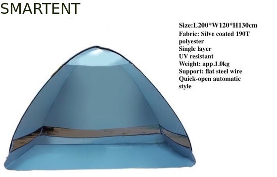 Comprar Tenda de acampamento automática pop-up ao ar livre 200 x 120 x 130 cm 190T Telhado de praia de poliéster Fabricação em linha