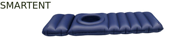 Comprar O ar de maternidade da praia do PVC encheu a obscuridade exterior inflável da mobília do saco-cama - 182X63Cm azul Fabricação em linha