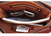 Estojo do portátil de Cowhide Hard Art Leather Laptop Sleeve Bags do mensageiro multi fornecedor