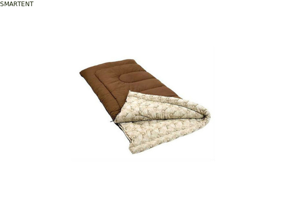 Envelope retangular de flanela castanha castanha Sacos de dormir de algodão de montanha para uso único fornecedor