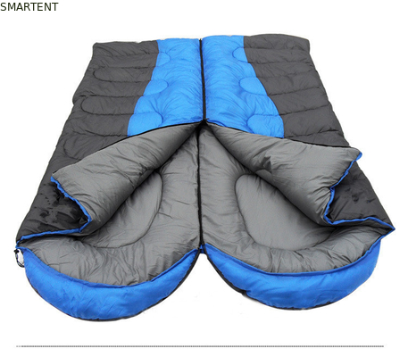 215*78CM Dual Color Outdoor Waterproof 190T Poliéster Fibra Hônica Clássica Duas Pessoas em Um Saco de Dormir fornecedor