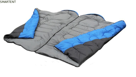 215*78CM Dual Color Outdoor Waterproof 190T Poliéster Fibra Hônica Clássica Duas Pessoas em Um Saco de Dormir fornecedor