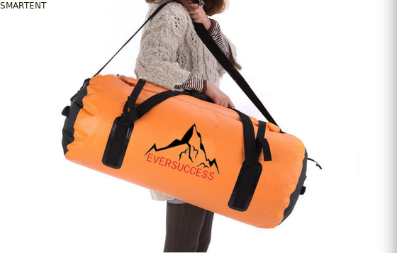 Sacos de viagem à prova d'água de cor laranja de 60L 600D Sacos de duffel esportivos fornecedor