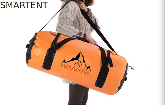 Comprar Sacos de viagem à prova d'água de cor laranja de 60L 600D Sacos de duffel esportivos Fabricação em linha