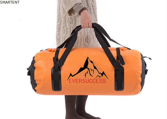 Sacos de viagem à prova d'água de cor laranja de 60L 600D Sacos de duffel esportivos fornecedor