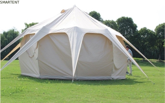 dossel de acampamento exterior de Glamping do algodão de 285G  Tent Waterproof PU3000MM fornecedor