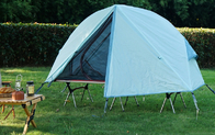 Cama de acampamento exterior 200X120X95CM da dobradura do berço das barracas de acampamento de Oxford do poliéster 210D azul fornecedor