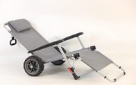 Cadeira de praia feita sob encomenda 154x77x60CM da dobradura do vagão de Grey Aluminum Frame Foldable Beach fornecedor