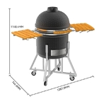 Metal exterior Shell Kamado Charcoal Barbecue Grill de aço 22 polegadas fornecedor