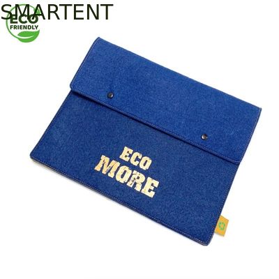 Comprar Os acessórios amigáveis RPET de Eco da cor azul sentiram o costume portátil 13
