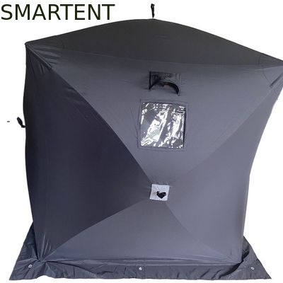 Comprar O abrigo do gelo de 147*147*165CM ventilou o poliéster 150D preto para o acampamento do ar livre Fabricação em linha
