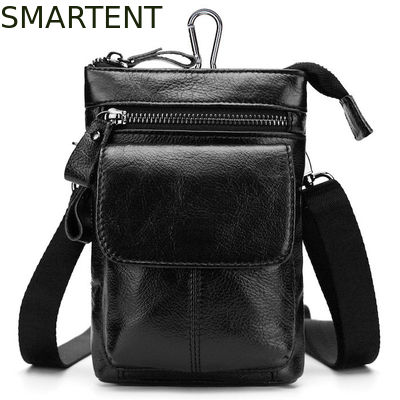 Comprar Carteira do pescoço 4.9*7.3*2.3' Negro Saco de viagem multifuncional de couro genuíno Fabricação em linha