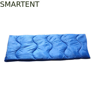 Comprar Saco de dormir de envelope de poliéster de 190T, à prova d'água, de um só azul, de duas cores, de 1,8 kg, 400GSM Fabricação em linha
