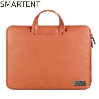 Comprar Bolsas de manga de laptop PU com fecho de fecho de fecho com almofada de espuma de 7 mm e alça de ombro Fabricação em linha