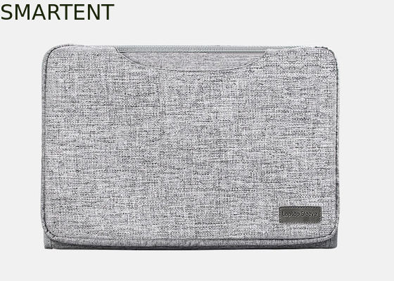 Comprar Saco portátil de computador de Oxford cinza com elementos de moda e design de costura Fabricação em linha