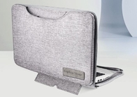 Saco portátil de computador de Oxford cinza com elementos de moda e design de costura fornecedor