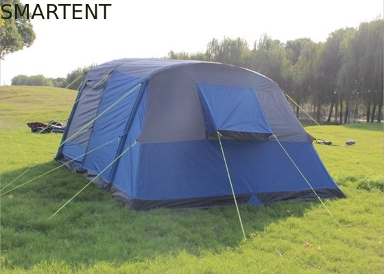 Tendas de acampamento infláveis de poliéster com revestimento de PU à prova d'água de 190T de alta capacidade 400*300*210CM fornecedor