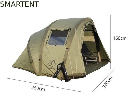 comprar 2 pessoas abrigo de pesca impermeável 210D Oxford inflável tendas de acampamento 320 * 250 * 160CM Fabricação em linha